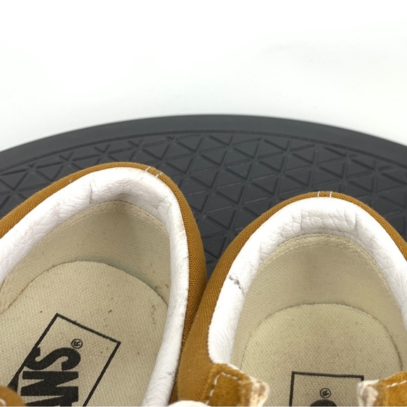 Vans Women 37 Size 7 Sneakers Yellow Brown Canvas Suede Old Skool Shoes Low Top - Picture 8 of 10